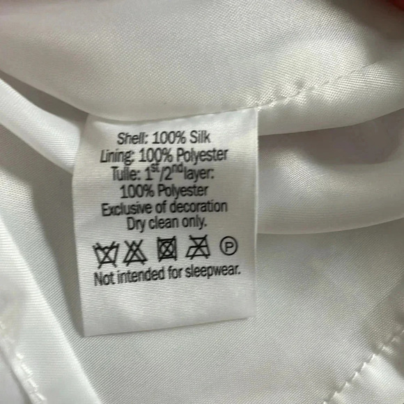 Janie and Jack Baby Pastel Green Pink White Silk Dress - Picture 6 of 6